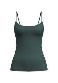 CALIDA - Sleek Skin Unterhemd, Spaghetti-Träger, für Damen - 617 EMERALD GREEN