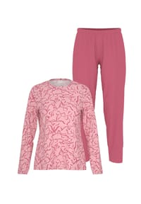 mey - Schlafanzug Berry Loops, Baumwolle, für Damen - 1766 RASPBERRY