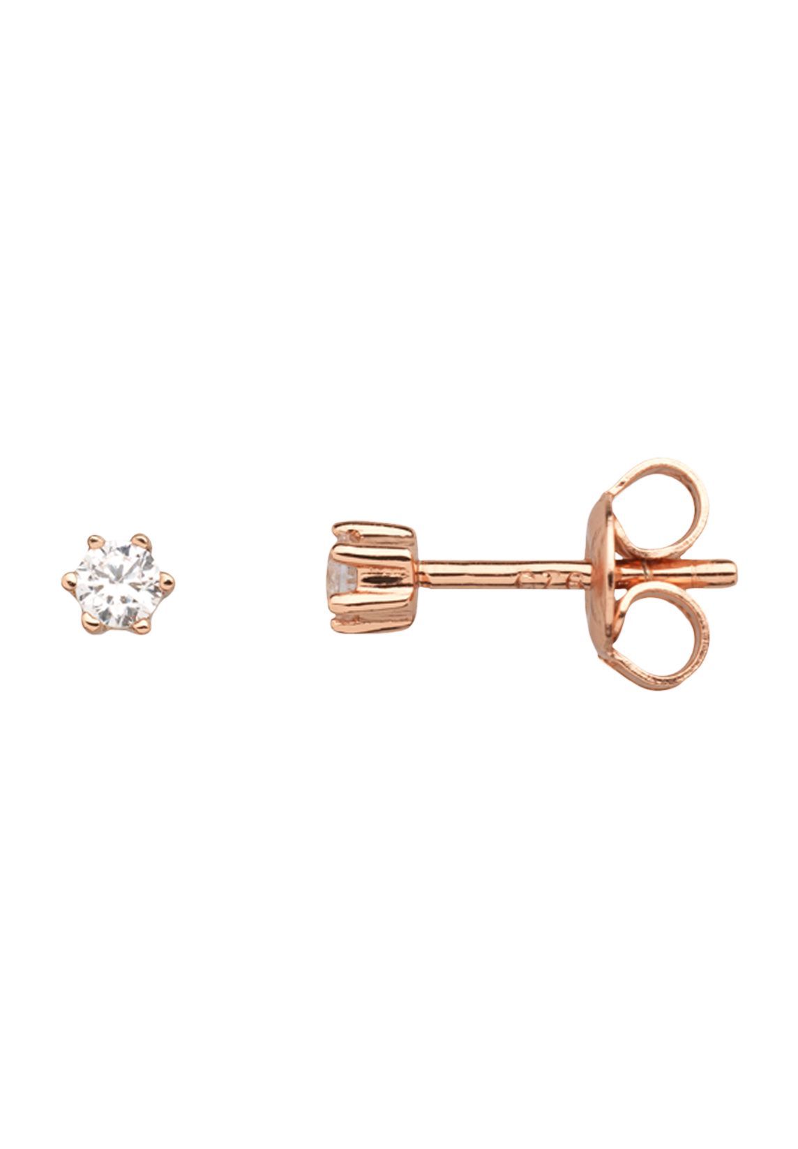 Xenox Damen Ohrstecker "XS3515R", 925Er Silber, RoséGold
