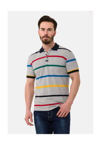 CIPO & BAXX® - T-Shirt CT749 gerade geschnitten - GREYMELANGE
