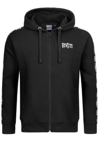 BENLEE™ - Herren Kapuzensweatjacke mit Reißverschluss normale Passform KEMPTON - Black/White