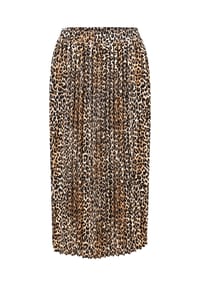 BETTY BARCLAY - Plisseerock mit Gummizug - Beige/Schwarz