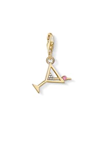 Thomas Sabo GLAM & SOUL - Damen Charm Cocktailglas, 750er Gelbgold - SILBER