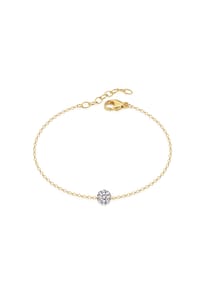 zeeme SILVER - Armband 925/- Sterling Silber 1 Zirkonia - gelb