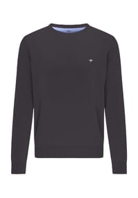 FYNCH-HATTON® - Pullover, Baumwolle, Rippbündchen, für Herren - 936  STEEL