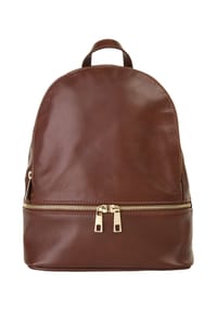 piké - Rucksack Echt Leder, Made In Italy - braun