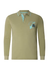 JAN VANDERSTORM - Langarm-Poloshirt FREDMAR - oliv
