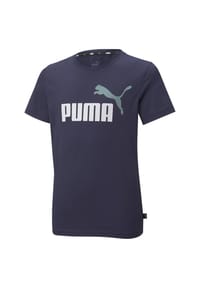 PUMA® - Jungen T-Shirt - ESS+ 2 Col Logo Tee, Rundhals, Kurzarm, uni - Blau (Lake Blue)
