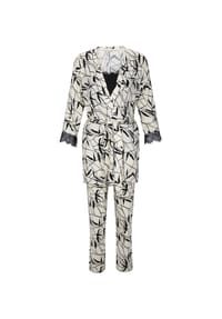 GOLDENBAY - Sleepwear-Set Gown, Camisole & Pants Petunia - Black