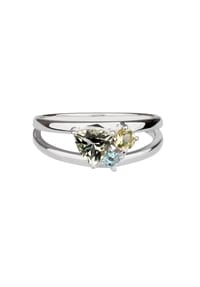 carolin stone - Ring 925/- Sterling Silber 1 Amethyst - weiß