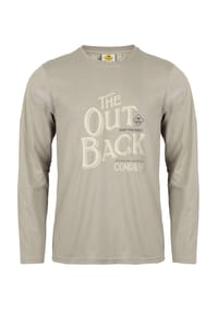 ROADSIGN® australia - Herren Langarmshirt Company Longsleeve mit Outback Frontprint - anthrazit