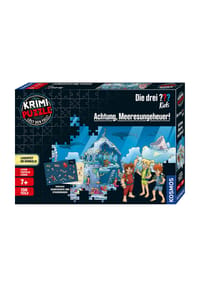 KOSMOS - Die drei ??? Kids Krimi-Puzzle "Achtung, Meeresungeheuer!", 150 Teile - 