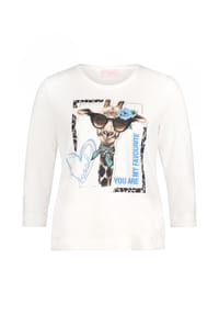 BETTY BARCLAY - Basic Shirt mit Aufdruck - Patch Cream/Dark Blue
