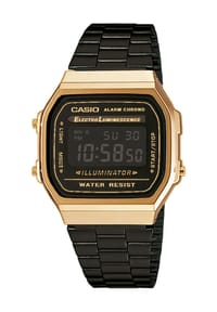 CASIO - VINTAGE COLLECTION Digitaluhr "A168WEGB-1BEF" - GOLD/ SCHWARZ