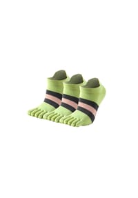 MUNADUNA - 3er-Pack Bunte Yoga-/Pilates-Zehensocken Fitness-Socken,Baumwolle,Anti-Rutsch - Bunt Mix