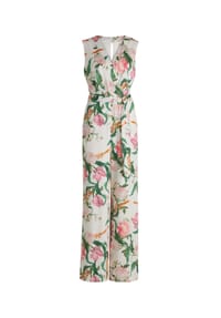 Vera Mont - Jumpsuit mit Bindegürtel - Cream/Rosé