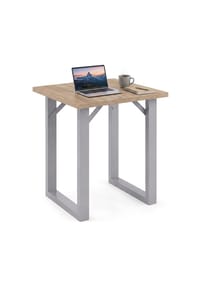 VCM. - Bartisch 80x80 cm, Tresen, Stehtisch, hoher Tisch, Bartresen, Hochtisch - Xona - Schwarz / Anthrazit