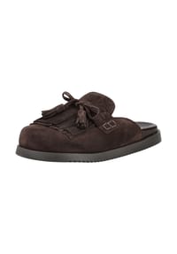 STEVE MADDEN - Veloursleder Pantoletten MAUREA - Dunkelbraun
