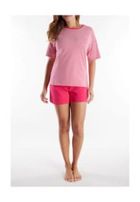 TOM TAILOR - Shorty, dropped Shoulders, für Damen - 422 ROT-MITTEL-RI