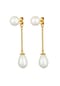 Nenalina Ohrringe Earjacket Muschelkernperlen 925 Silber Bild 1