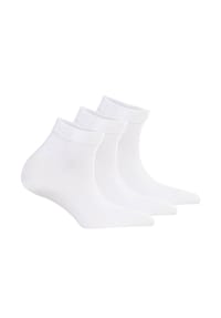 Tamaris - Damen Quartersocken, 3er Pack - Comfort Cotton Quarter, einfarbig - Grau