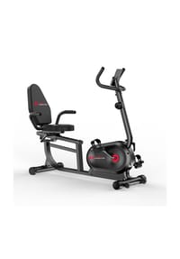 HOME FITNESS CODE - Heimtrainer Liege-Fitnessbike mit LCD-Monitor und 8-stufigem Widerstand für Zuhause - 