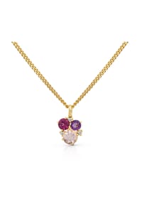 Orolino - Halskette 585/- Gold 1 Rosenquarz 0,02ct. - gelb