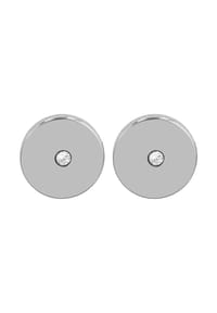 Adelia's Modern Essentials - Ohrringe – Ohrstecker aus Titan mit Strass Steinchen - weiß