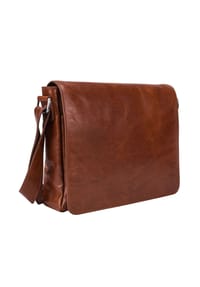 LEONHARD HEYDEN Cambridge - Cambridge Messenger Leder 32 cm Laptopfach - 1 SCHWARZ