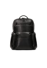 Kazar - Lederrucksack mit Laptopfach - Schwarz