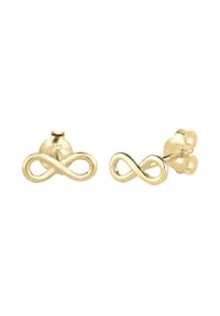 elli. PREMIUM - Ohrringe Infinity Trend Blogger Filigran 375 Gelbgold - Gold