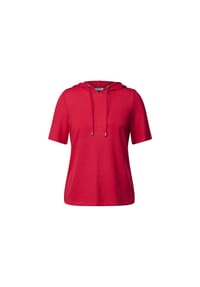 CECIL - Kapuzenshirt "Crepe", Tunnelzug, für Damen - 16759 RED