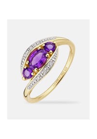 Diamant L'eternel - Ring, mit Amethyst, 375 Gelbgold - gold