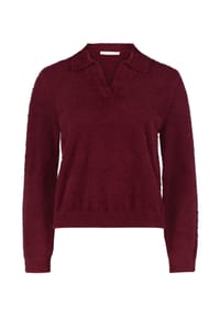 BETTY & CO - Strickpullover mit Kragen - Fall Burgundy