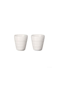 ASA - thermo Thermobecher Espresso Twisted, 2er Set - Weiß