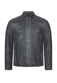 Rock Creek - Lederjacke Jacke - Schwarz