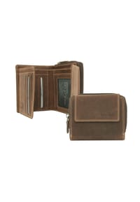 WILD LIFE WILD LIFE - Geldbörse Hunterleder, RFID-Schutz, für Damen - braun