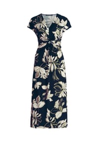BETTY BARCLAY - Midikleid mit Raffung - Dark Blue/Green