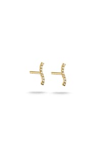 Thomas Sabo - Ohrstecker mit weißem Zirkonia - gelbgoldfarben