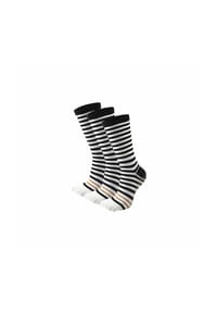 MUNADUNA - 3er-Pack Gestreifte Yoga-/Pilates- Anti-Rutsch Zehensocken Fitness-Socken,Handgekettelt,Anti-Rutsch - Braun