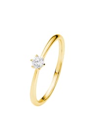 ONE ELEMENT Timeless Diamonds - 0.15 ct Diamant Brillant Ring aus 585 Gelbgold - gold
