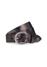 Tamaris - Gürtel Leder - dark brown-gun metal