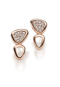 Adelia's - Adelia's Neuheit 2026 - Ohrstecker Ohrringe aus 925 Silber rosévergoldet mit Zirkonia - roségold
