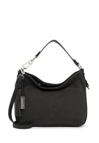 SURI FREY ROMY - Schultertasche, Kunstleder, Anhänger, uni, für Damen - 100 BLACK