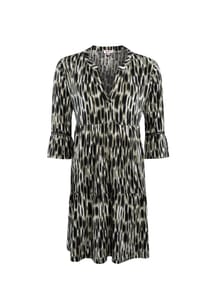 STOOKER® - TUNIKA Damen Midi-Kleid midi - blue ikat aop