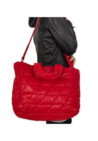 JILANI - Damen Lederhandtasche Shopper Lammnappa rot - rot