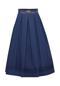 MarJo - Trachtenrock "Siegsdorf", Gummibund, für Damen - 178 MARINE