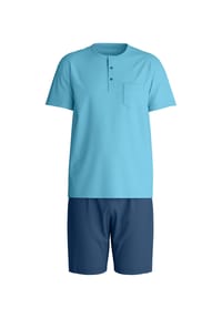 CALIDA - Herren Kurz-Pyjama Relax Superlight - retro blue