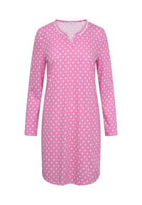 RÖSCH - Sleepshirt Smart Look, Split-Neck, für Damen - 10046  FUCHSIA