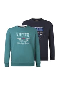 JAN VANDERSTORM - Doppelpack Sweatshirt BOTU - petrol